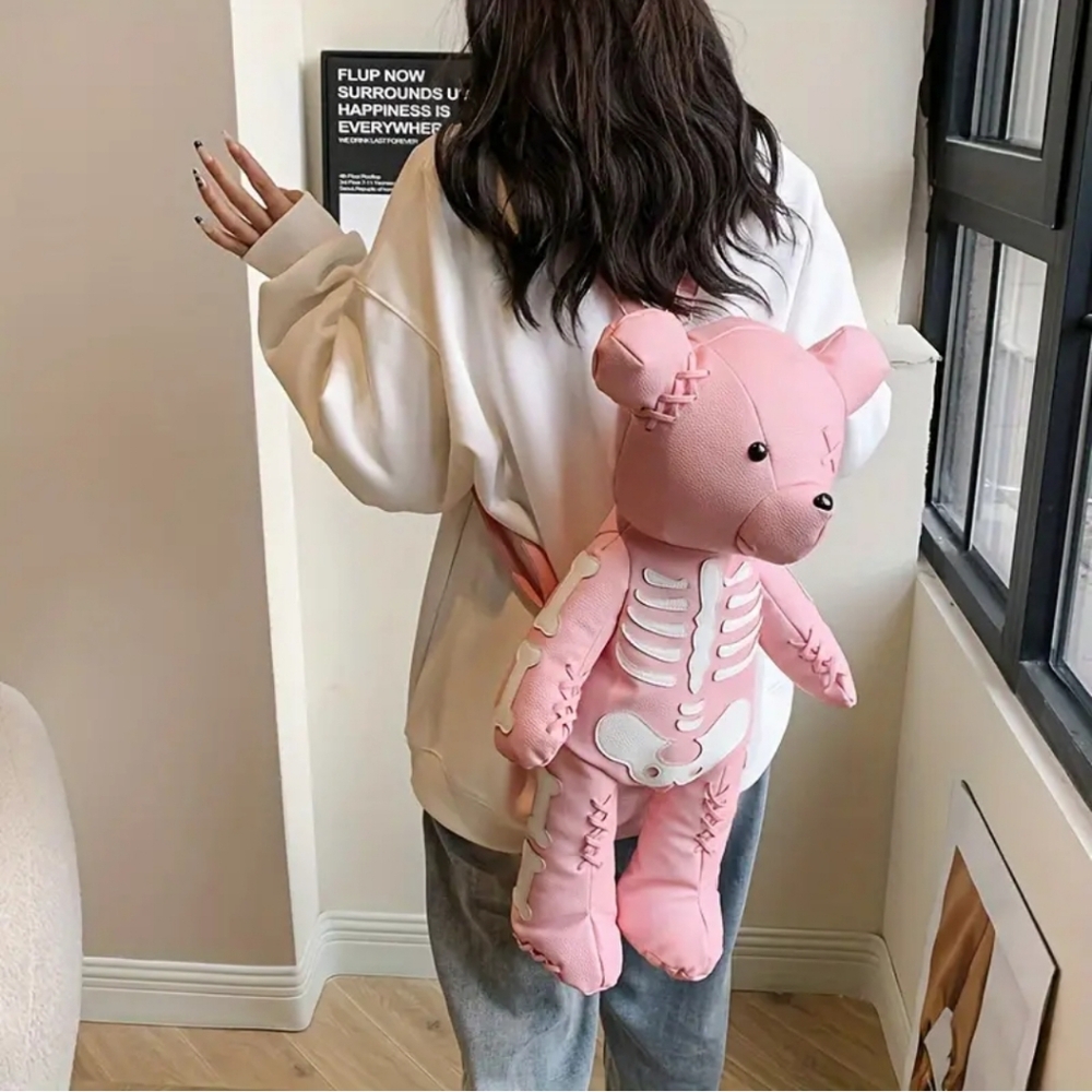 Pink Teddy Bear Backpack (NWOT)